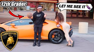 12th Grader PULLS Mom Gold Digger with 2021 Lamborghini [upl. by Ytineres32]