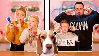 ♡• TWIN TELEPATHY CHALLENGE EN FAMILLE  LE NOËL DE NANA •♡ [upl. by Magner]