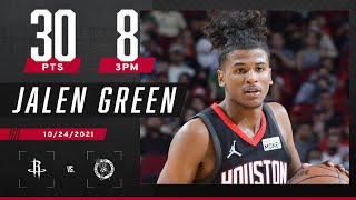 Jalen Green breaks out in a BIG way with careerhigh 30 pts vs Celtics [upl. by Pinter]