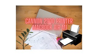 How to Install Canon LBP 2900b In Apple MacBook Air M1 MacOS 12 Monterey [upl. by Hilly722]