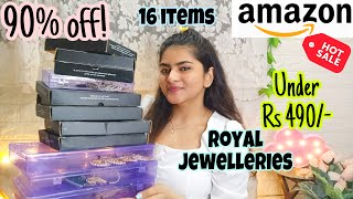 Amazon HUGE JEWELLERY Haul Rs 279 Rs 490 Only EarringsBraceletsSets  ONLINE JEWELLERY SHOPPING [upl. by Dot]