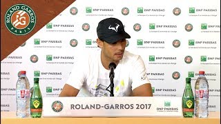 Rafael Nadal  Press Conference after Quarterfinals 2017  RolandGarros [upl. by Nnylahs]