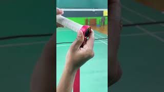 quotQuick and Easy Badminton Grip Wrapping Guidequotbadmintonbadmintontechnique badmintonlovers bwf [upl. by Aggy49]