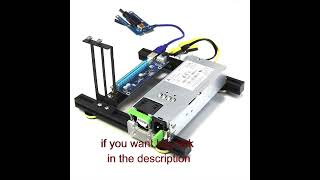 Laptop external graphics card dock mini PCIe to pciex16 riser card set bracket  riser card shorts [upl. by Coletta610]