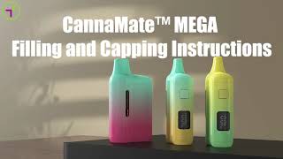 Disposable CannaMate™ MEGA Filling and Capping Instructions disposablevapepen instructions [upl. by Ariaic]