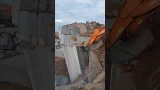 Granite stone dropping to down shorts granites jcbtatahitachi excavator viral trending jcb [upl. by Fisk20]