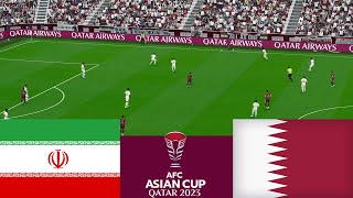 إيران ضد قطر 23 كأس آسيا 2024  محاكاة لعبة فيديو PES 2021 [upl. by Hertz]