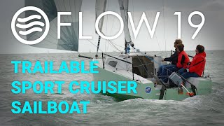 Flow 19 Sport Pocket Cruiser Sailboat  Guided Tour [upl. by Alwin639]