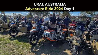 Ural Australia Adventure Ride 2024 Day 1 [upl. by Pubilis]