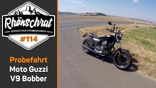 Probefahrt  Moto Guzzi V9 Bobber  114 [upl. by Enomas]