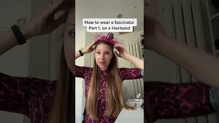 How to wear a pillbox hat on a Hairband millinery fascinator pillboxhat howtowearahat [upl. by Alhahs]