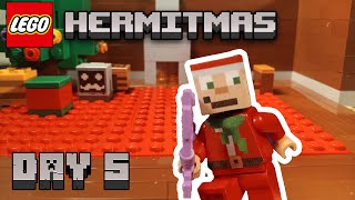 Lego HermitCraft Custom Advent Callender Day 5  Free stickers [upl. by Oirom]