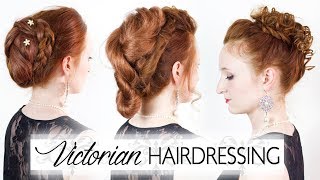 Victorian Hairdressing  Reproducing 3 Authentic 1800s Hairstyles [upl. by Adnawaj860]