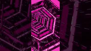 10 Hour 4K Metallic Hexagon Shape Purple color Neon Tunnel abstract Background Video shorts foryou [upl. by Suolkcin]