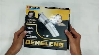 Dengleng Professional Hair Trimmer and Clipper with Dock Charging  RF609 [upl. by Leirvag552]