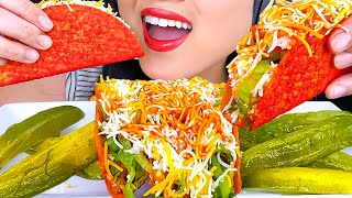 ASMR FIERY TACOS with PICKLES MUKBANG  EATING SHOW  ASMR Phan [upl. by Thenna796]