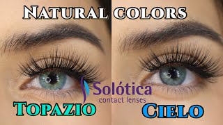 SOLÓTICA NATURAL COLORS REVIEW TOPAZIO Vs CIELO [upl. by Paley]