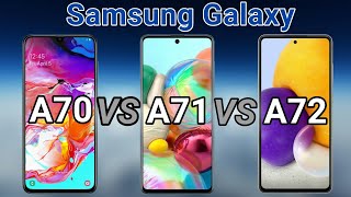 Samsung Galaxy A72 vs A71 vs A70 [upl. by Noryak]