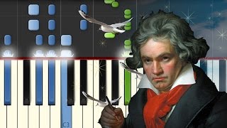 Himno a la Alegria  Beethoven  Piano Tutorial  Notas Musicales [upl. by Herstein]