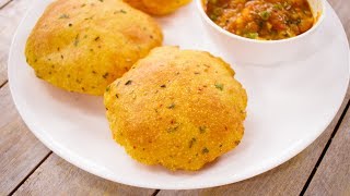 करारी आलू की पूरी की रेसिपी  aloo puri  potato alu flavor poori tiffin recipe  CookingShooking [upl. by Jamilla273]