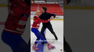 Dena Weiner with Lucas 4th of July Ice Dance 2024 European Waltz [upl. by Tiphani]