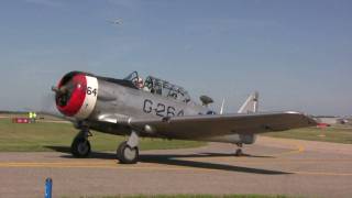 Five AT 6 TEXANS PERFORM at AIR EXPO 2008  HD [upl. by Mandler]