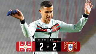 SERBIA VS PORTUGAL 22 RESUMEN ESPAÑOL Y GOLES  27032021  GOALS amp HIGHLIGHTS [upl. by Vastah264]