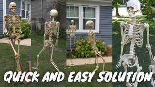 How to Make a Skeleton Stand On Its Own Quick and Easy [upl. by Neelyt]