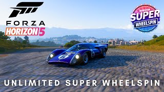 UNLIMITED SUPER WHEELSPIN 100 WORKINGLEGIT IN FORZA HORIZON 5 WORKING 2023 [upl. by Craw15]