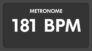 181 BPM  Metronome [upl. by Naot58]