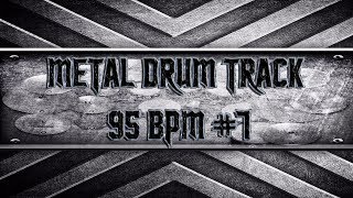 Stoner Metal Drum Track 95 BPM HQHD [upl. by Etep]