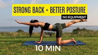 10 MINUTE CIRCUIT BACK WORKOUT  No equipment [upl. by Bremser]