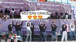 Western dance 😱🥵🤍  Teachers day  DBHSSMARAM  School dance [upl. by Africah]