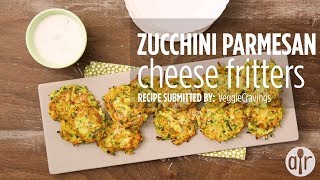 How to Make ZucchiniParmesan Cheese Fritters  Appetizer Recipes  Allrecipescom [upl. by Neenwahs579]