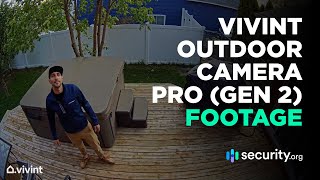 Vivint Outdoor Camera Pro Gen 2  Sample Recordings [upl. by Llerrehc]