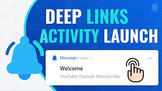 Start an Activity with a Deep Link  Notifications in Android [upl. by Rolyat]