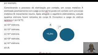 PAVE 2023  UFPEL  Etapa 3  Exercício de eletrização por contato [upl. by Nollid742]