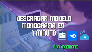 DESCARGAR MODELO DE MONOGRAFÍA NORMAS APA 2017 POR MEDIAFIRE 100 CORREGIDA Y GRATIS [upl. by Euphemia]