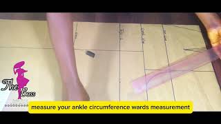 How to cut a female high waist trousers full video [upl. by Rogovy]