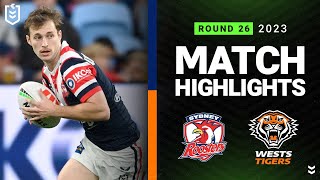 NRL 2023  Roosters v Wests Tigers  Match Highlights [upl. by Diana]