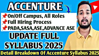 Accenture Updated Complete Hiring Process  Full Syllabus 20212025  Revised Selection ProcessJL [upl. by Atilrahc383]