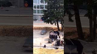 Filming of Dragged Across Concrete 2018 opposite house [upl. by Leina]