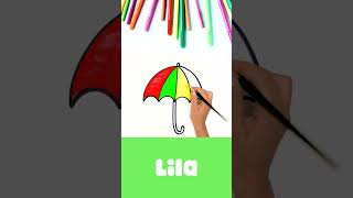 كيف منرسم شمسيّة؟ ☂️ shorts [upl. by Aelgna]