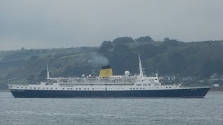 MV quotFunchalquot in Falmouth  22042014 [upl. by Chuipek]