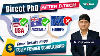 All details about Full funded Direct Phd from USA Australia Europe etc [upl. by Nordgren]