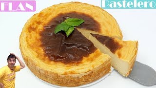 FLAN PASTELERO o flan PARISINO 🍰🍮🥧  Tarta de CREMA PASTELERA 🍰🍮 Cremosa y fácil🥧 Receta  502 [upl. by Jolenta]