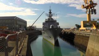 HMNZS Te Kaha Dry Docking Nov 2015 [upl. by Stefan955]