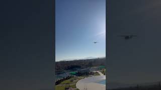 Comco Ikarus C42 low pass over hotel [upl. by Tijnar]