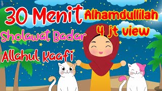 Lagu Anak Islami  Kompilasi 30 Menit Allahul kaafi dan Sholawat Badar [upl. by Hilbert]