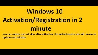 windows 10881 Free Activation activation in 2 minute [upl. by Eilasor543]